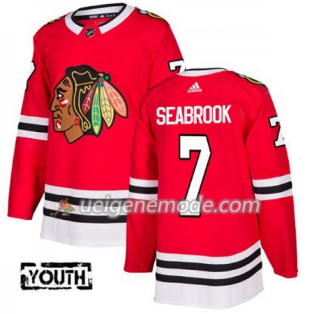 Kinder Eishockey Chicago Blackhawks Trikot Brent Seabrook 7 Adidas 2017-2018 Rot Authentic